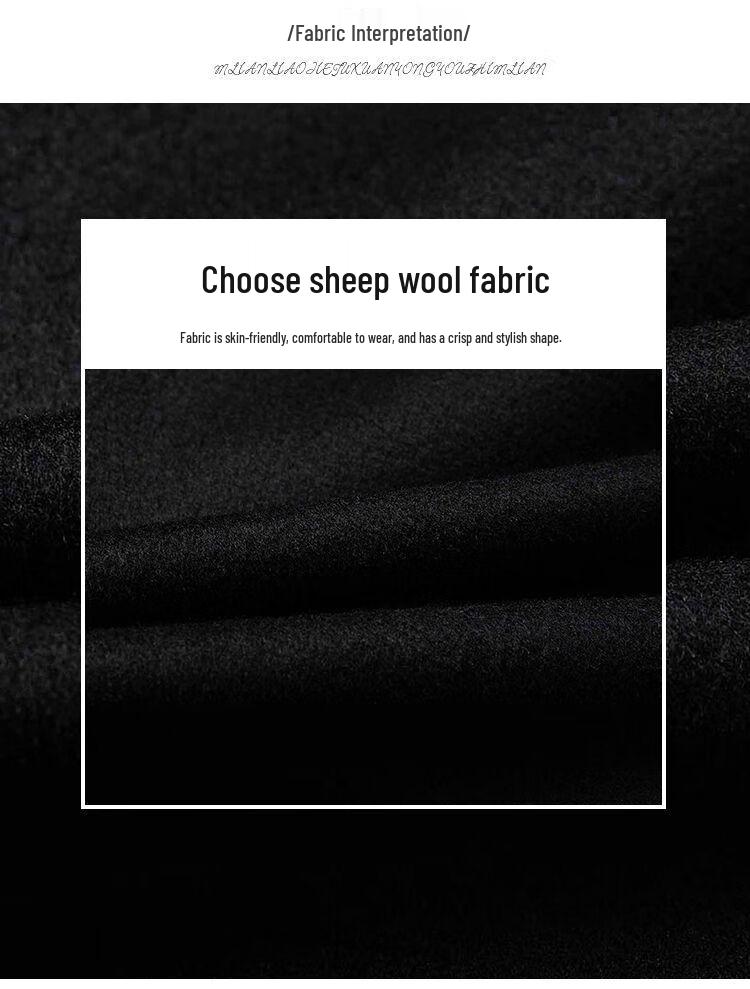 Hengyuanxiang Men's Mid-Length Detachable Down Liner Wool Blend Overcoat