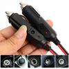 12-24V Auto Zigarettenanzünderstecker 16AWG Kupferkabel Stecker-Adapter mit LED-Licht Strombuchsen-Anschluss für LKW Wohnmobil Boot Marine