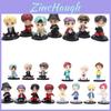 Schattige 7-delige Bts Tinytan Set Miniatuurfiguren met Dynamite Bangtan Boys Voor Cadeau en Display