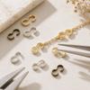 100Pcs Smooth Finish Charm Connector  for Bracelets Necklaces Making DIY Jewelry Materials