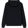 Anta Comfortable Casual Solid Color Simple Zip Hooded Jacket Women jackets Black 162437706N-3