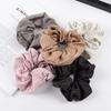 Korean Style Elegant Striped Fabric Hair Tie for Women - Classic & Simple Ponytail Accessory