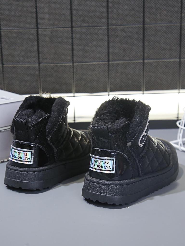 Girls' 2025 Winter Snow Boots - Thick Fleece, Waterproof, Warm Cotton Boots for Baby Girls
