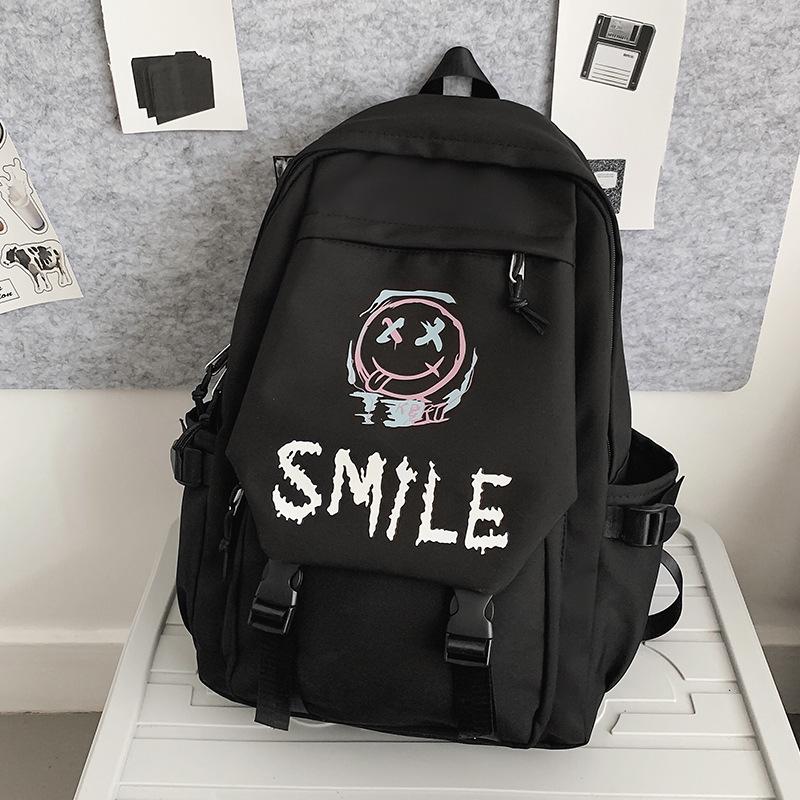 Fashion Letter Backpack Elementary School Students Junior High School Students High Quality Female Students