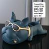 Nordic Bulldog Multifunctional Hand-Painted Tissue Box & Decorative Storage Ornament