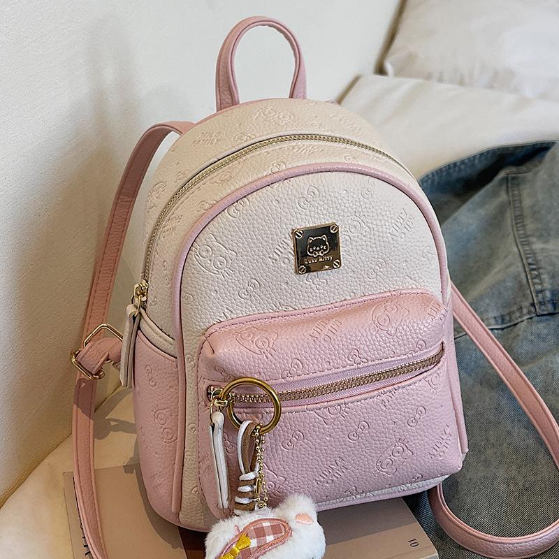 Schoolbag 1011 Spring New Women's Fashion High Aesthetic Commuter Backpack Stylish Simple Niche Vintage Single Shoulder Crossbody Bag