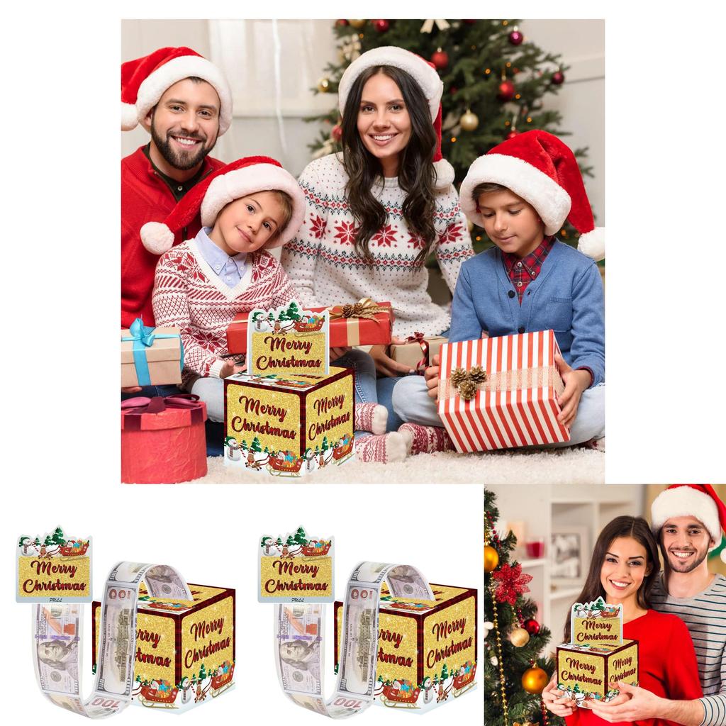 Christmas Party Atmosphere Prop Gift Box For Holiday Decorations