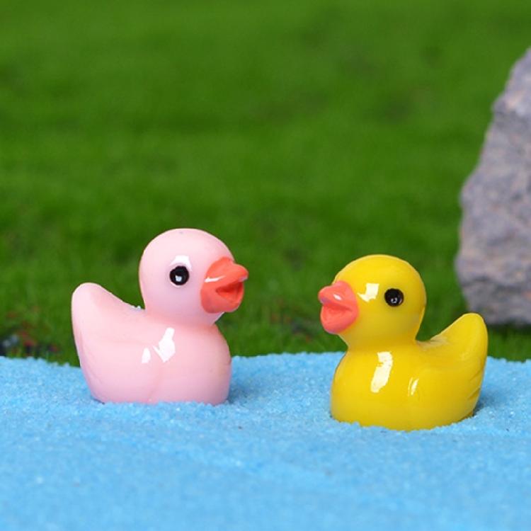 Tiny Resin Duck 50pcs/lot Cute Mini Duck for Micro Landscape DIY Dollhouse