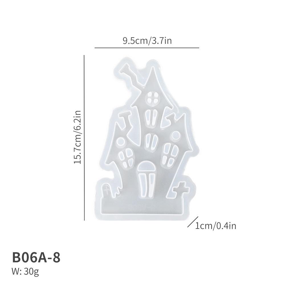 Christmas Series Candle Holder Silicone Mold DIY Snowman Elk House Candlestick Ornament Resin Mould 3D Gypsum Crafts Home Decor