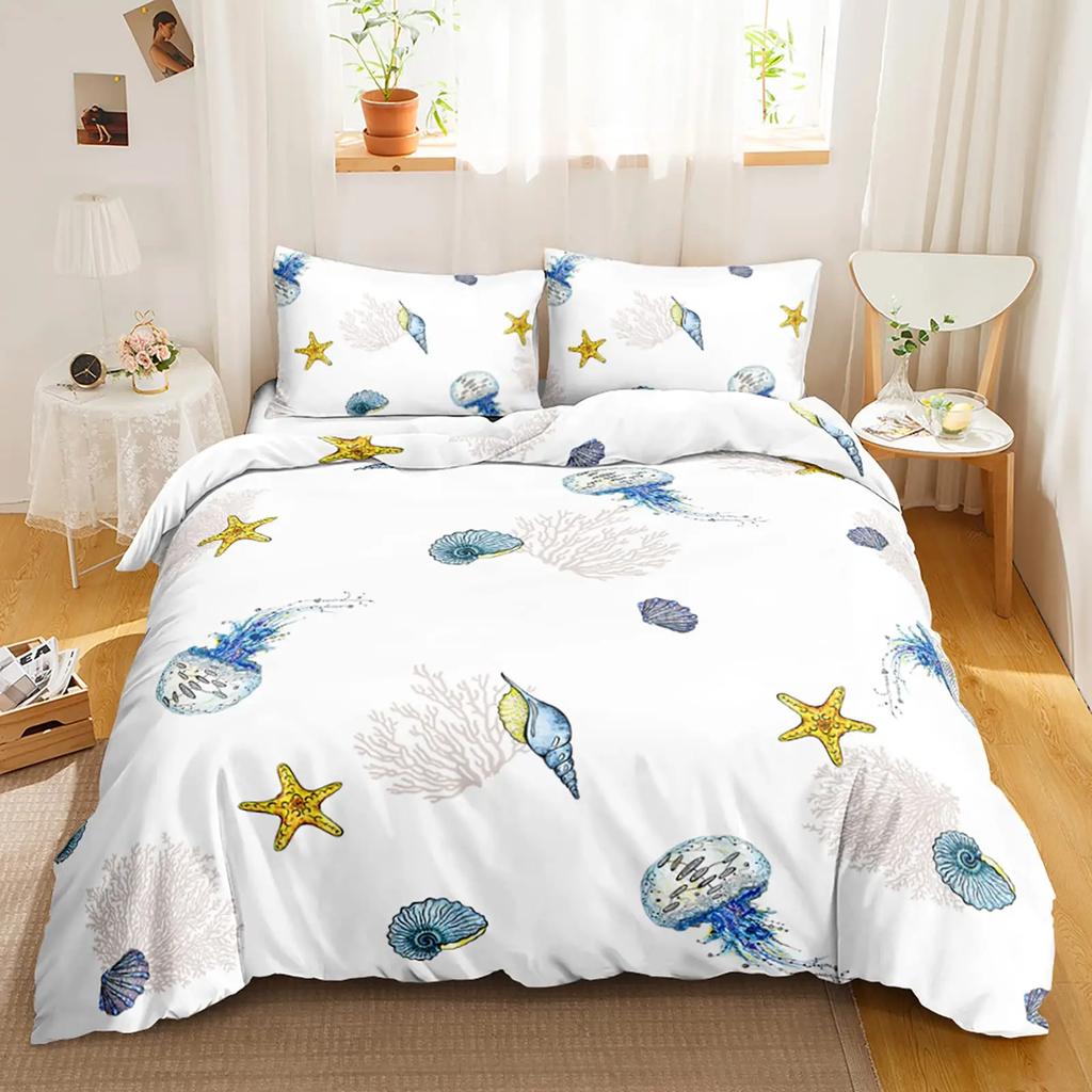 Unicorn Duvet Cover Set Starry Sky Unicorn Bedding Set Full Queen SizeDreamy Unicorn Theme Girly Comforter Cover Set For Girls