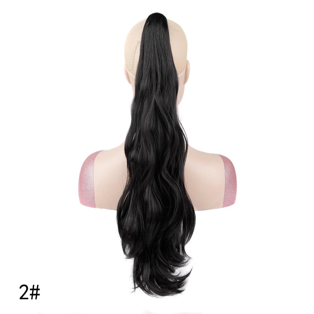 Long Water Wave Ponytail Claw Clip Hair Extensions Synthetic Wavy Ponytail Hairpiece for Women Daily Hairstyle