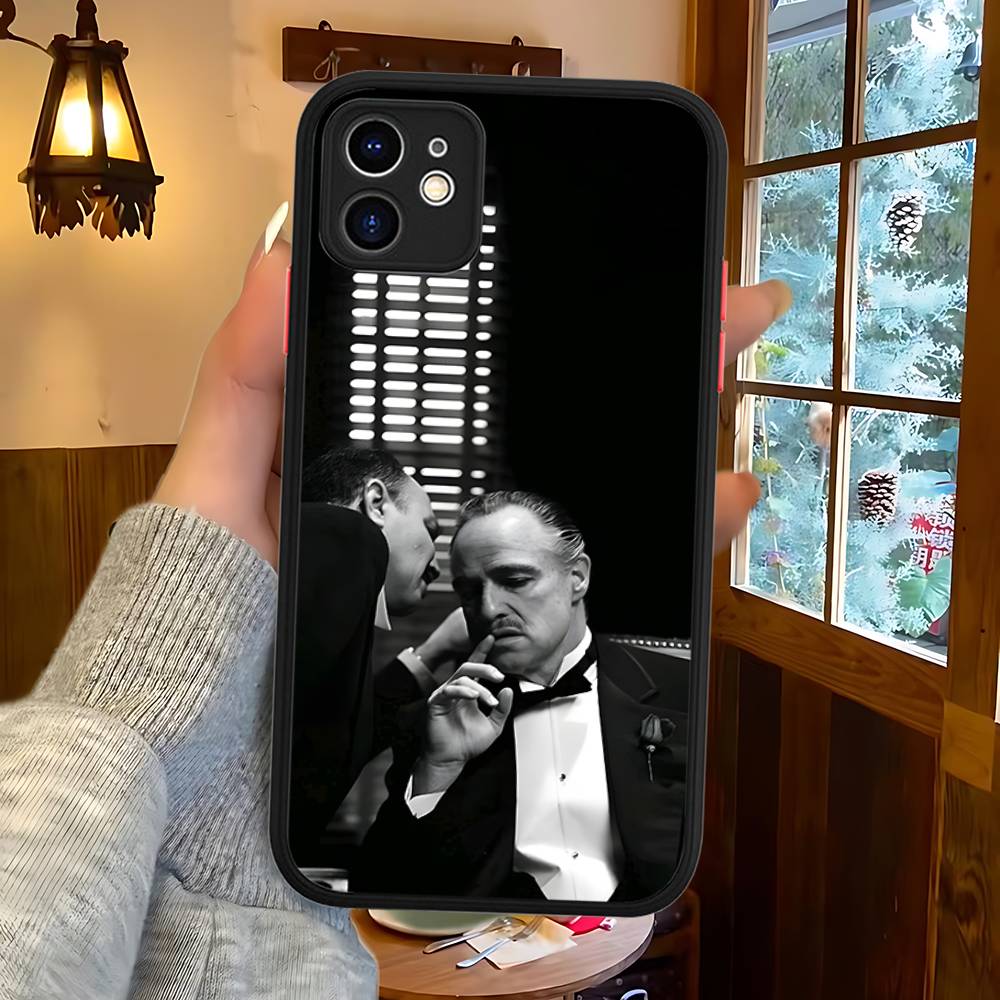 United States TV The Godfather Phone Case For IPhone 16 15 14 13 12 11 Pro Max Plus X XS MAX Black Matte Phone Fundas