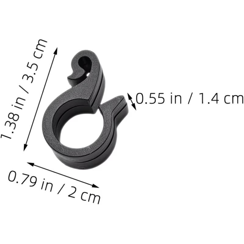 30pcs 20mm Water Pipe Hose Clips Garden Drip Irrigation PE Pipe Fixing Clamps Greenhouse Tube Fasteners Gardening Accessories