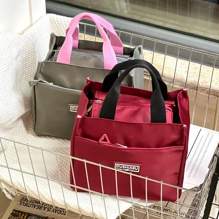 Simple Oxford Lunch Box Bag For Daily Work And School With Spacious Design And Durable Material