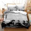 S-Sam Fender Duvet Cover + 2 Pillowcases Simple Vintage Rock Text Pattern Print 3 Pieces Bedding Linen Young Indie Music Fan