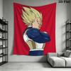 Vegeta Wall Tapestry Aesthetic Wall Hanging Printed Fabric Blanket Decorative Tapestries For Bedroom Living Room Home Decor