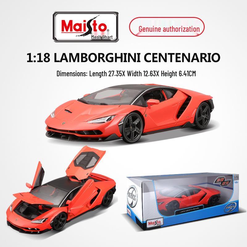 

Майсто 1:18 Модель спортивного автомобиля Lamborghini из сплава для детей оранжевый
