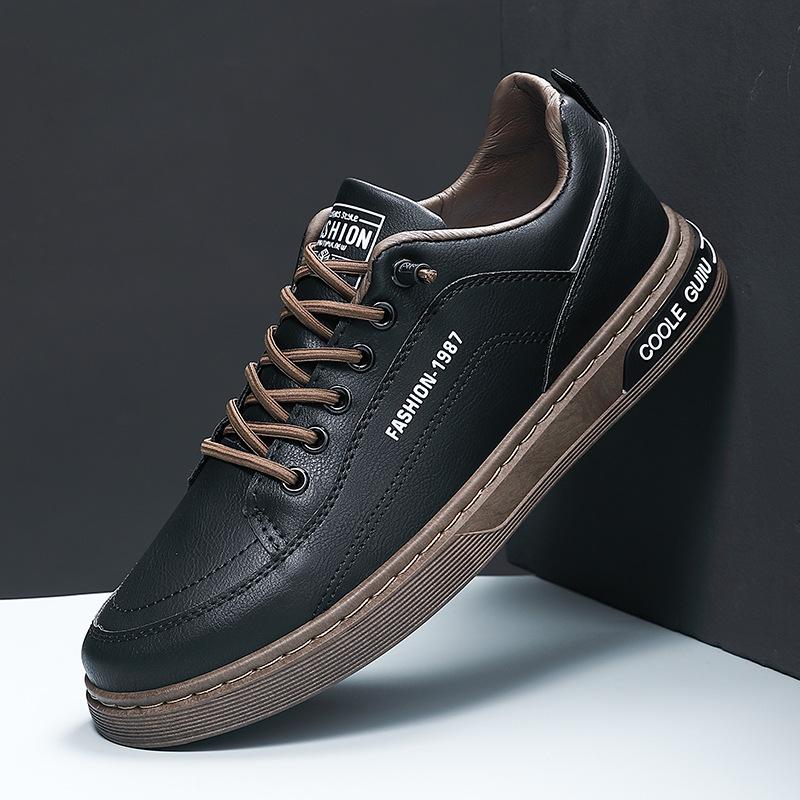 

Men s shoes spring new models men s versatile low-top shoes sports student casual board shoes 44 чёрный