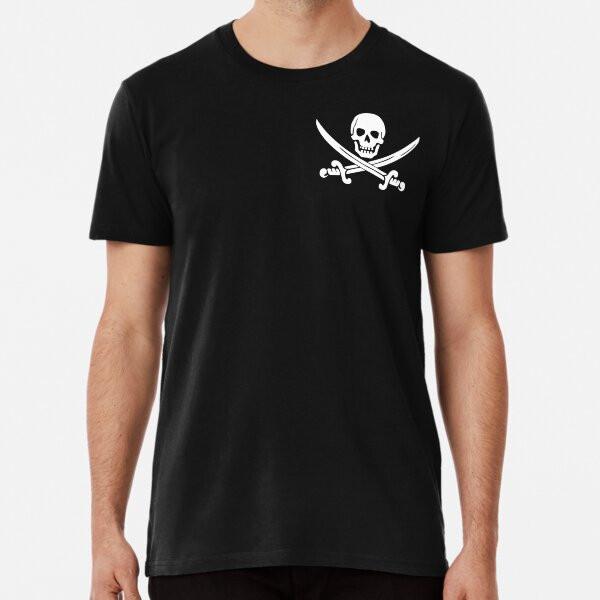 Jolly Roger Pirate Flag Symbol  S to 5XL Made in the AU/USA T-Shirt