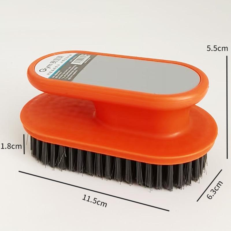 Durable Long-Handle Bathroom Corner Brush with Hard Bristles for Tile and Floor Cleaning