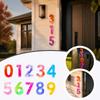 Waterproof House Number Stickers Self Adhesive Room Number Plate Door Number Plaque Hotel