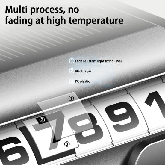 Useful Temporary Parking Sign Glow-in-the-dark Non-fading Keep Contact