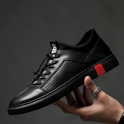 Mode Hommes Chaussures Oxfords en Cuir Véritable Marque de Luxe Style Italien Chaussures pour Hommes Chaussures Plates à Lacets Homme Grande Taille