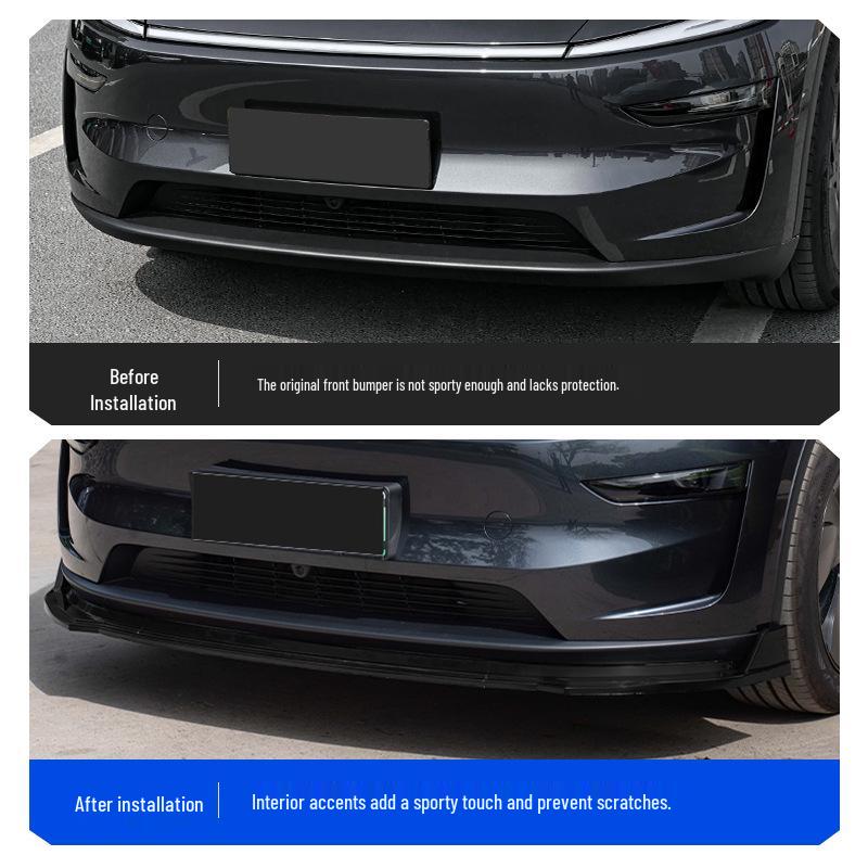 Model Y No-Drill Front Lip & Side Skirts Kit for Tesla