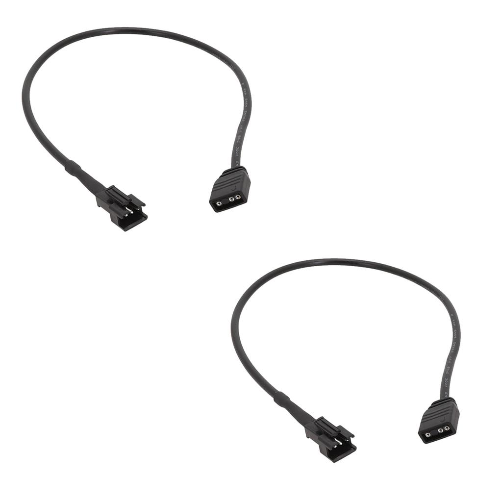 2pcs RGB Extension Cable SM3/4Pin to 3PIN Female/SM3/4Pin Male Adapter Cord for DEEPCOOL/Lian Li PC Case ARGB Cord