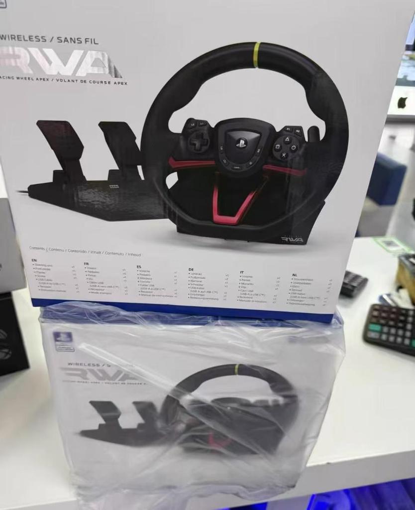 Compatible with HORI Wired Non-Vibration PS4 and PC GT7 Racing Universal PS5 Steering Wheel, Brand New.