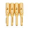 4 Stück Bananenstecker Vergoldet Offene Schraube Verstärker Lautsprecher Bananenstecker für 4mm Drahtdurchmesser