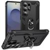 Hülle für Galaxy S26 Ultra - TPU+PC, Schwarz, Mit Ständer
