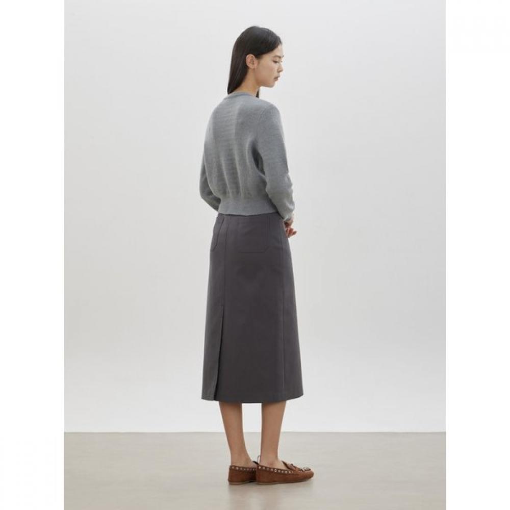 Cc Collect Belted Long H Line Skirt C261msd003