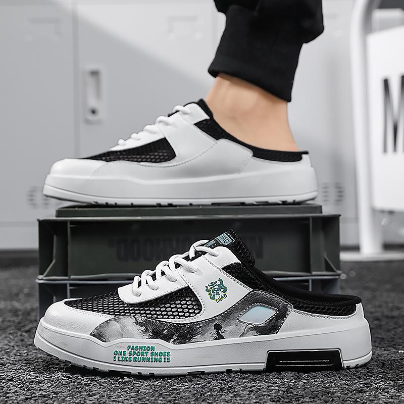 Herren Sport-Slipper Sommer Pantoletten Lässige Sandalen Sommer Sneakers Schuhe für Studenten Übergröße