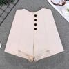 2023 Women's Versatile High-Waist Casual A-line Wide Leg Pants - Summer Slimming Irregular Shorts.