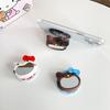 KT Cartoon Silicone Phone Holder with Retractable Airbag and Mirror