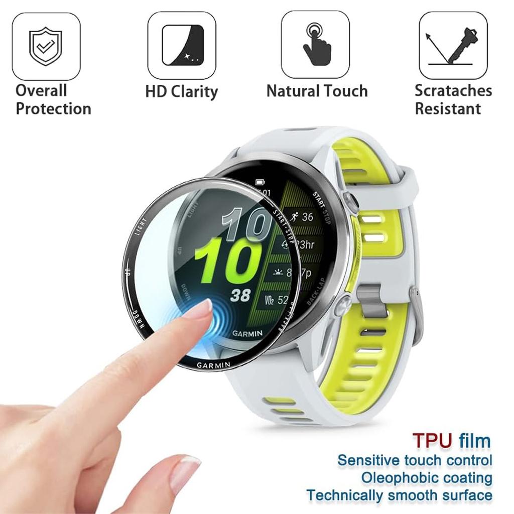 Protezione Schermo 3D Per Garmin Forerunner 970 570 42mm 47mm Pellicola Antigraffio Pellicola Protettiva Accessori (Non vetro)