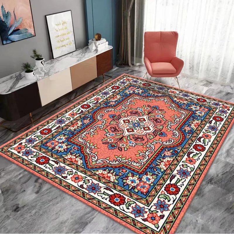 

Персидский ковер в стиле ретро с петлевым ворсом - Машинная стирка, ковер для кофейного столика, гостиной, Airbnb, отеля, домашнего декора 40x60cm 16x24inch