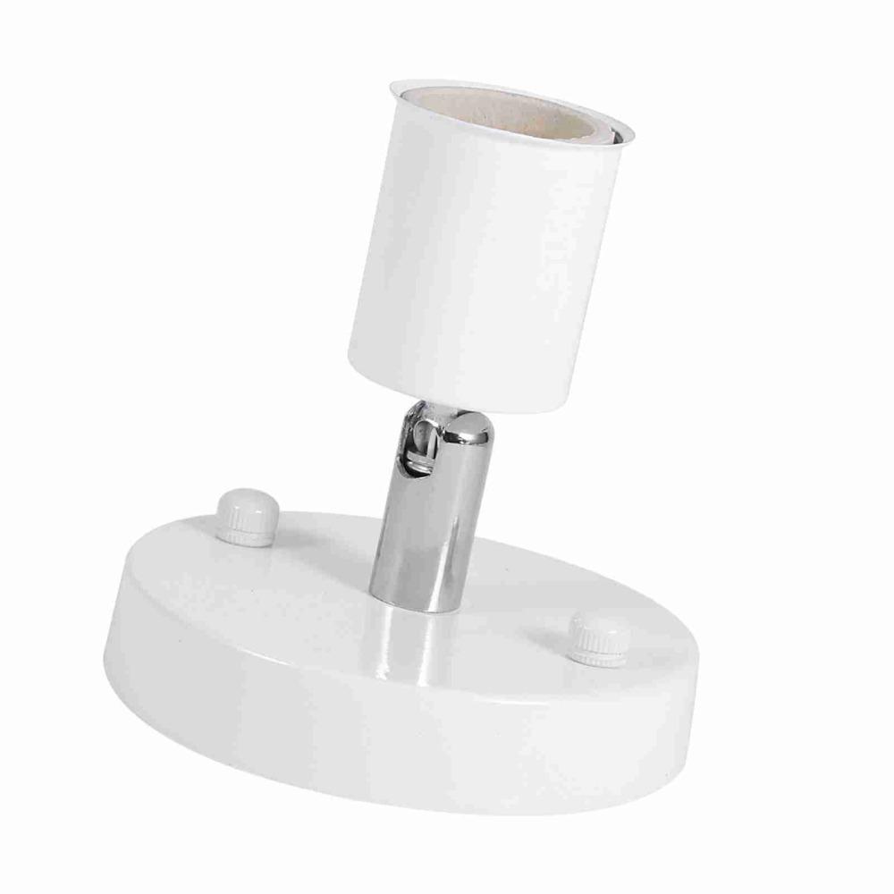 Ceramic Iron Wall Lamp 180° Rotating Bulb Holder Modern Lamp Base Garage