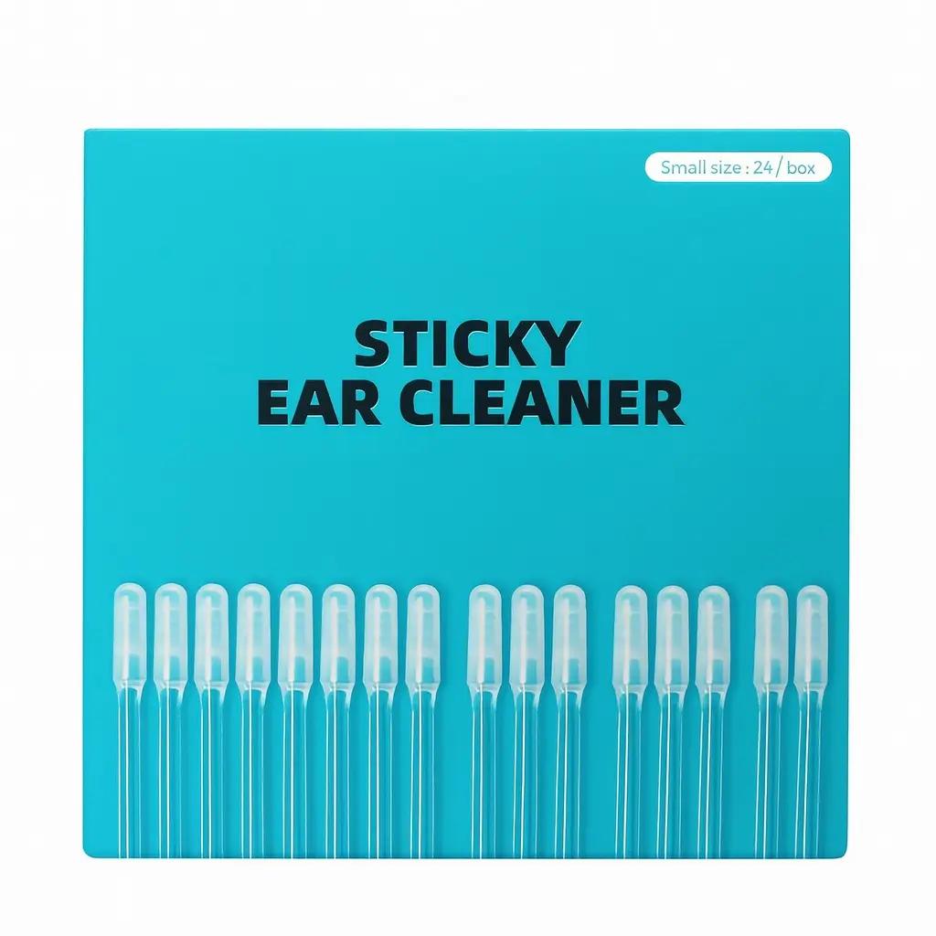

Sticky Ear Cleaner Tool, Portable Earwax Removal Stick for Gentle Cleaning, Effective Debris Remover for Home Travel прозорий