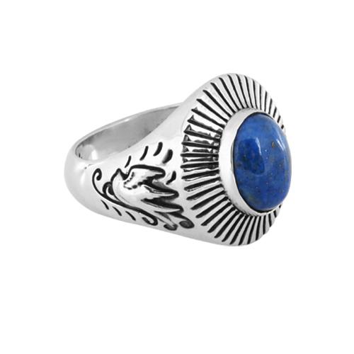 Anonymous Artisan Swallow Egg Ring- Blue