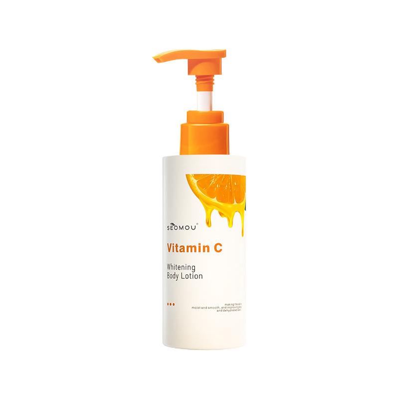 Coffret de Soins de la Peau à la Vitamine C: Sérum Visage, Lotion pour le Corps, Mousse Nettoyante, Toner, Émulsion et Crème