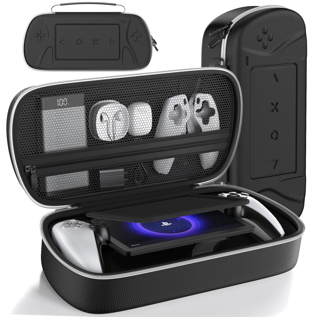 Portal PS Portable PS5 Portal Storage PS5 Remote Player Accessories Large Full Easy to Black [PS5 Compatible] Case, Bag, Pouch, Storage, Capacity,