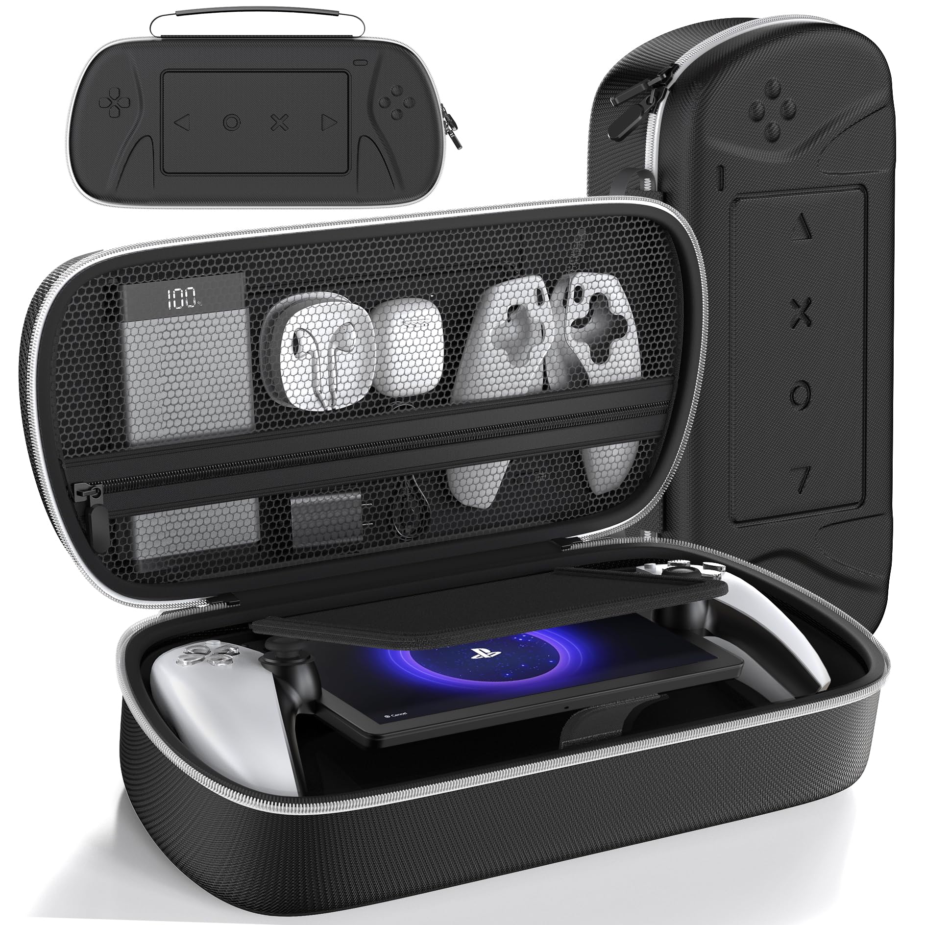 

Portal PS Portable PS5 Portal Storage PS5 Remote Player Accessories Large Full Easy to Black [PS5 Compatible] Case, Bag, Pouch, Storage, Capacity, чорний