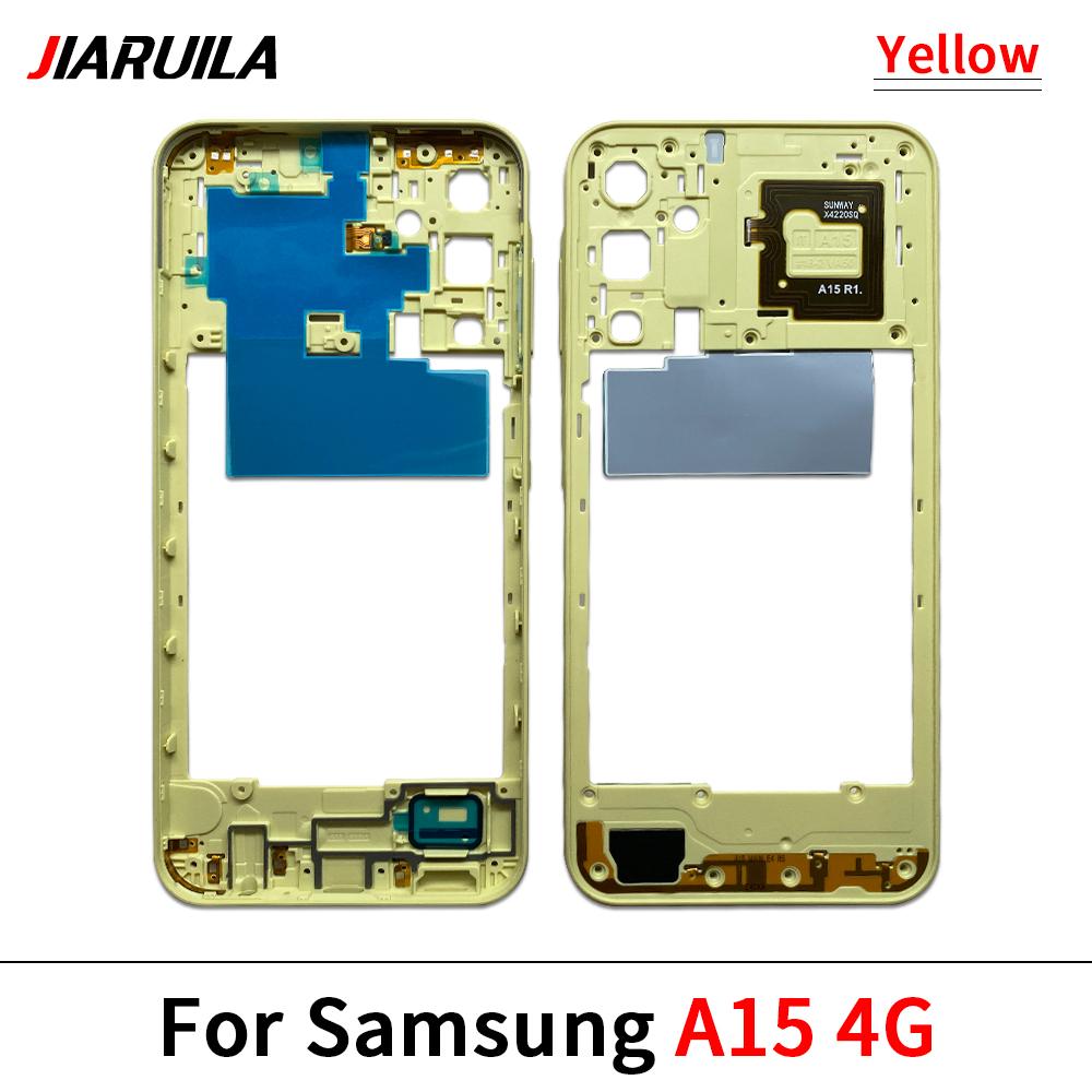Housing Middle Frame Plate Case With Back Rear Camera Lens Repair Parts For Samsung A05 A05S A15 4G A155F 5G A156B