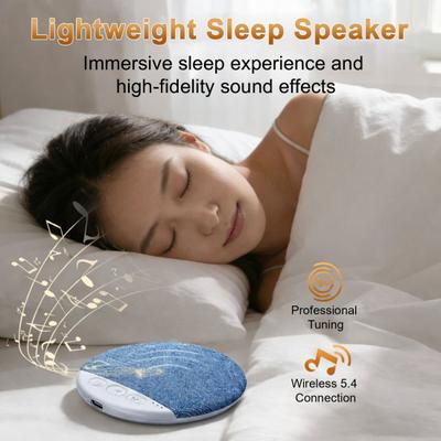 1/2 Pièces Haut-parleur Plat Sous-Oreiller avec Bruit Blanc Contrôle du Volume Minuteur d'Arrêt Automatique Haut-parleur Oreiller Bluetooth Sans Fil pour le Sommeil