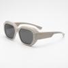 European and American new polygonal sunglasses ins rivets anti-ultraviolet polarized sunglasses men's and women's sunshade sets