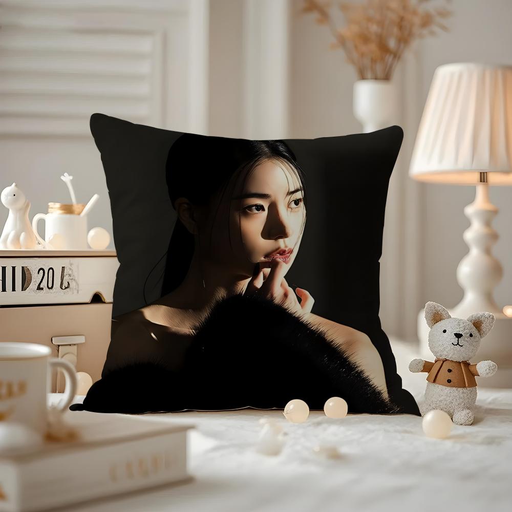 Lim Jiyeon Actress Cushion Cover Pattern Printed Pillowcase For Living Room Sofa Cushion Cover & Bedroom Decor