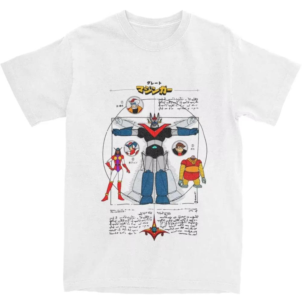 

Men Women Robot Tranzor Z Graphic T Shirt Outfit Novelty Koji Kabuto Robots T Shirts Tee Clothing XXXXXL белый