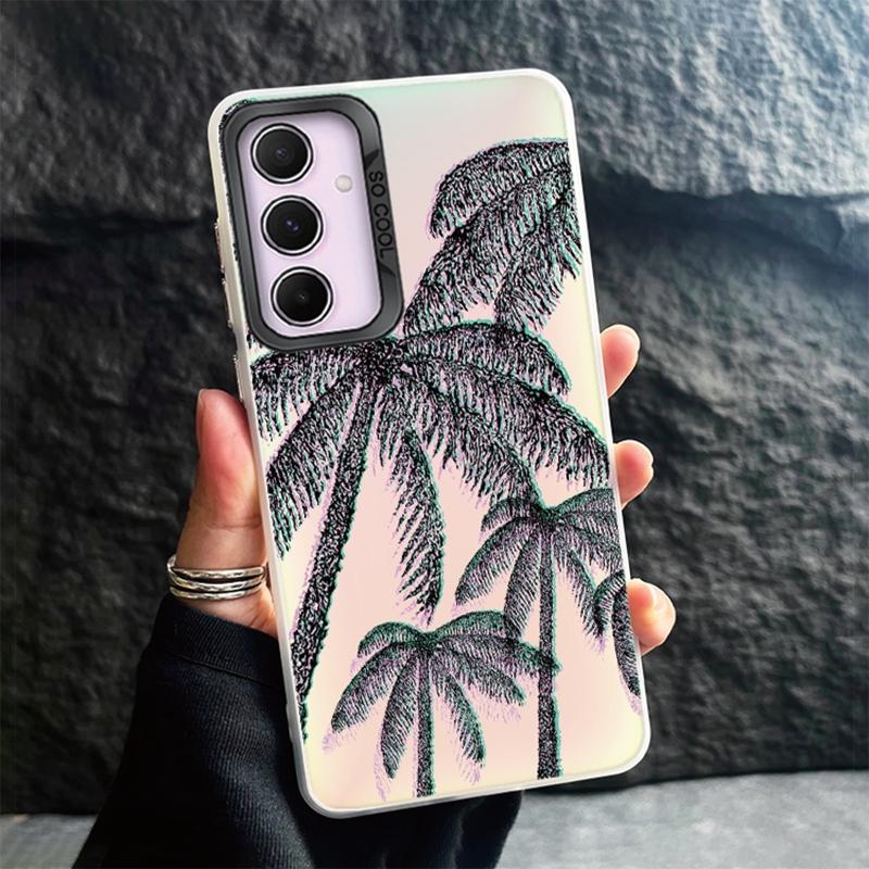 Phone Case For Samsung S24 Ultra S23 Plus S22 S21 S20 FE A55 A54 A53 A35 A34 A32 A25 A24 A15 A14 A13 5G Shockproof Bumper Gradient Aurora Cover